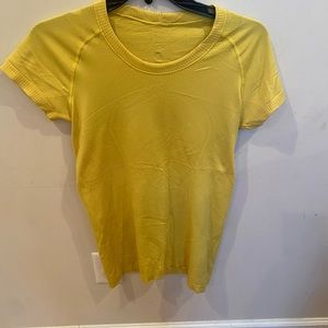 Mustard yellow swiftly tech short sleeve shirt size 8